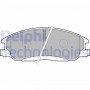 LP1743 DELPHI Комплект гальмівних колодок дисковий гальм