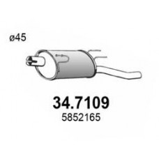 34.7109 ASSO Глушник вихлопних газів кінцевий