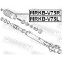 MRKB-V75R FEBEST Пильник рульове управління