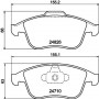 8DB 355 014-591 HELLA PAGID Комплект гальмівних колодок дисковий гальм
