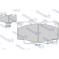 MBF015853 MANDO КомплеК т гальмівних колодок, дискове гальмо