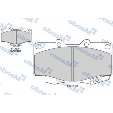 MBF015853 MANDO КомплеК т гальмівних колодок, дискове гальмо