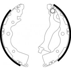 8DB 355 000-281 HELLA PAGID Комплект гальмівних колодок