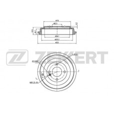 BS-6323 ZEKKERT Гальмівний барабан