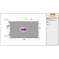 102.088 AHE Радіатор охолодження двигуна