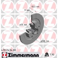 470.2434.00 ZIMMERMANN Гальмівний диск