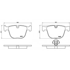 P 06 053 BREMBO Комплект гальмівних колодок дисковий гальм