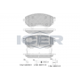 182342 ICER Комплект гальмівних колодок дисковий гальм