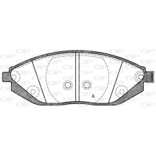 BPA1472.02 OPEN PARTS Комплект гальмівних колодок дисковий гальм