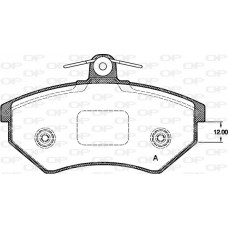 BPA0134.50 OPEN PARTS Комплект гальмівних колодок дисковий гальм