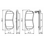 0 986 495 354 BOSCH Комплект гальмівних колодок дисковий гальм