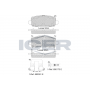 182312 ICER Комплект гальмівних колодок дисковий гальм