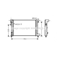 CNA2120 AVA QUALITY COOLING Радіатор охолодження двигуна