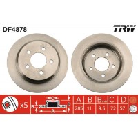 DF4878 TRW Гальмівний диск