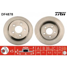 DF4878 TRW Гальмівний диск