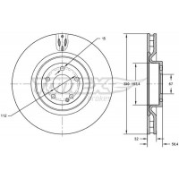 TX 72-75 TOMEX Brakes Гальмівний диск
