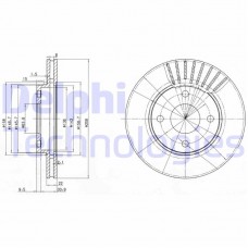 BG3359C DELPHI Гальмівний диск