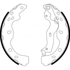 8DB 355 003-041 HELLA PAGID Комплект гальмівних колодок