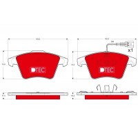 GDB1556DTE TRW Комплект гальмівних колодок дисковий гальм