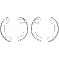 MSK037 MINTEX Комплект гальмівних колодок