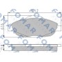 FO 929581 FOMAR Friction Комплект гальмівних колодок дисковий гальм
