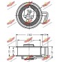 03.80225 AUTOKIT Натяжний ролик ремінь ГРМ
