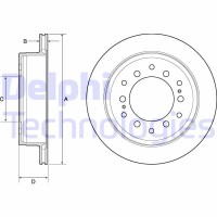 BG4747C DELPHI Гальмівний диск
