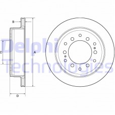 BG4747C DELPHI Гальмівний диск