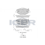 181527-701 ICER Комплект гальмівних колодок дисковий гальм