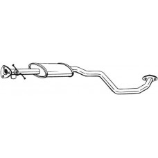 282-129 BOSAL Середній глушник вихлопних газів