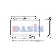 110970N AKS DASIS Радіатор охолодження двигуна
