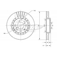 TX 70-15 TOMEX Brakes Гальмівний диск