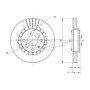 TX 70-15 TOMEX Brakes Гальмівний диск