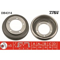 DB4314 TRW Гальмівний барабан