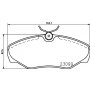 8DB 355 011-091 HELLA Комплект гальмівних колодок дисковий гальм