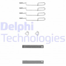 LX0347 DELPHI Комплектуючі колодки дискового гальма