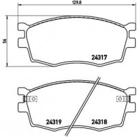 P 30 026 BREMBO Комплект гальмівних колодок дисковий гальм