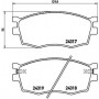 P 30 026 BREMBO Комплект гальмівних колодок дисковий гальм