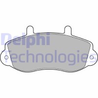 LP1406 DELPHI Комплект гальмівних колодок дисковий гальм