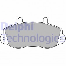 LP1406 DELPHI Комплект гальмівних колодок дисковий гальм