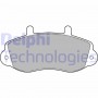 LP1406 DELPHI Комплект гальмівних колодок дисковий гальм