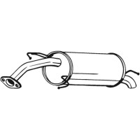 141-219 BOSAL Глушник вихлопних газів кінцевий