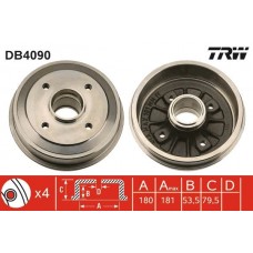 DB4090 TRW Гальмівний барабан