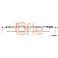 20.160B501 COFLE Тросик, cтояночный тормоз
