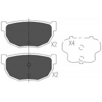 KBP-6541 KAVO PARTS Комплект гальмівних колодок дисковий гальм