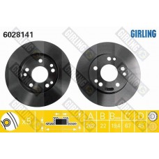 6028141 GIRLING Гальмівний диск