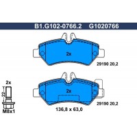 B1.G102-0766.2 GALFER КомплеК т гальмівних колодок, дискове гальмо