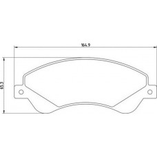 363710201641 MAGNETI MARELLI Комплект гальмівних колодок дисковий гальм