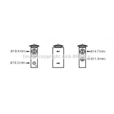 FT1378 AVA QUALITY COOLING Розширювальний клапан кондиціонера