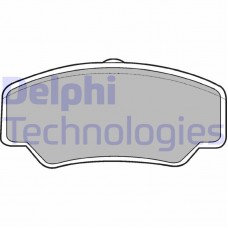 LP488 DELPHI Комплект гальмівних колодок дисковий гальм